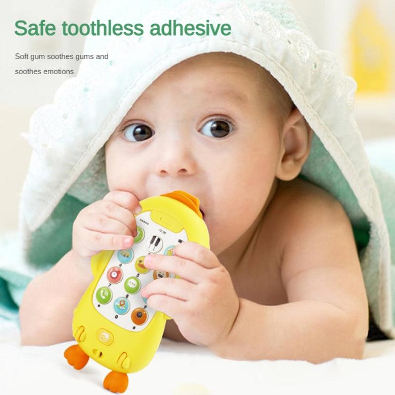 Baby And Child Music Phone Early Education Story Phone Yellow Duck Cartoon Phone