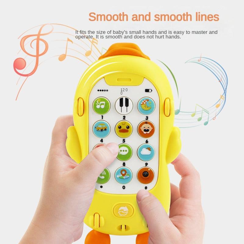 Baby And Child Music Phone Early Education Story Phone Yellow Duck Cartoon Phone