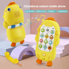 Baby And Child Music Phone Early Education Story Phone Yellow Duck Cartoon Phone