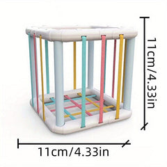 Rainbow Push & Pull Toy Shape Grasp Training Educational Toy