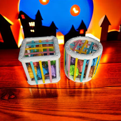 Rainbow Push & Pull Toy Shape Grasp Training Educational Toy