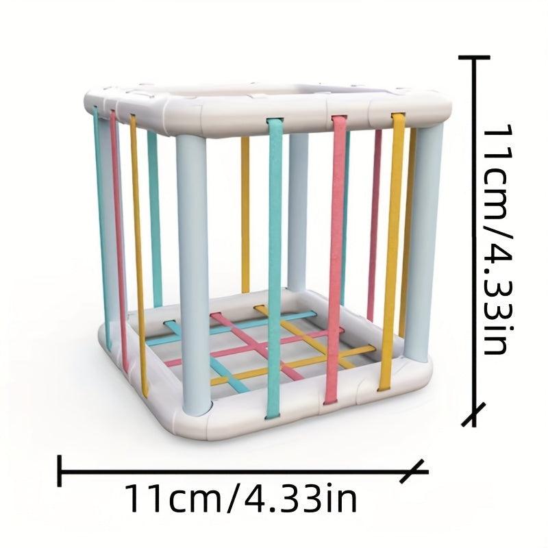 Rainbow Push & Pull Toy Shape Grasp Training Educational Toy