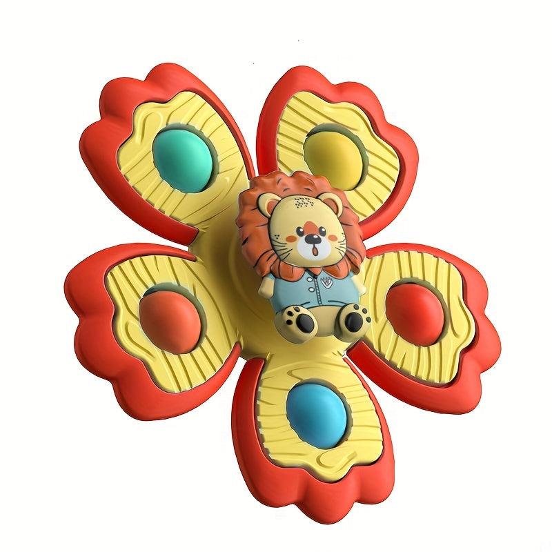 4Pcs Suction Cup Spinning Top Sensory Toys For Toddlers