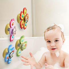 4Pcs Suction Cup Spinning Top Sensory Toys For Toddlers