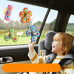 4Pcs Suction Cup Spinning Top Sensory Toys For Toddlers