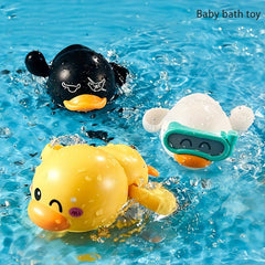 Yellow Duck Infant Water Toy Bathroom Clockwork Toy