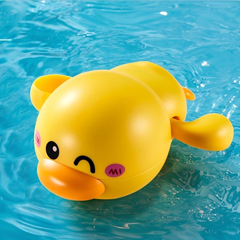 Yellow Duck Infant Water Toy Bathroom Clockwork Toy