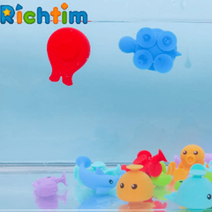 18pcs Suction Bath Toys Motor & Sensory Development for Toddlers