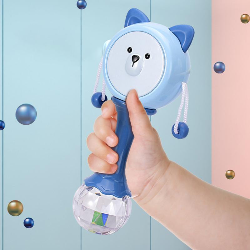 Fun Toy Rattle Drum Ringing Bell Rattle Drum Hands Rattle Drum Toys