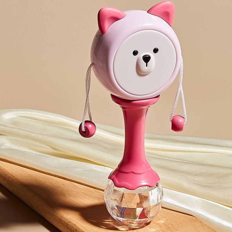 Fun Toy Rattle Drum Ringing Bell Rattle Drum Hands Rattle Drum Toys