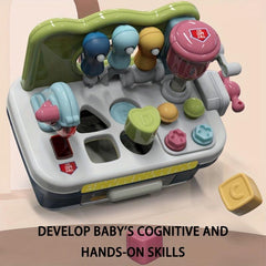 Toddler Shape Sorting Music Workbench Toy with Lights & Sounds