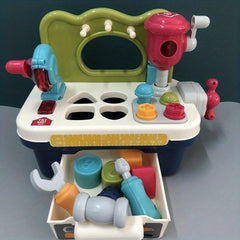 Toddler Shape Sorting Music Workbench Toy with Lights & Sounds