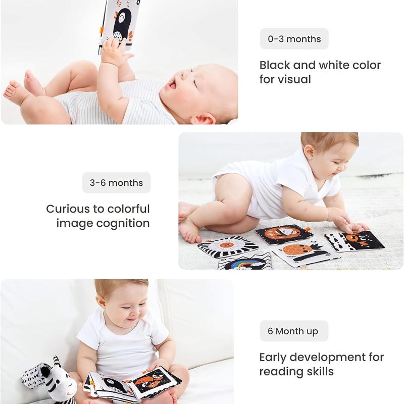 Baby Toys Gift Set for 0-12 Months Newborns & Toddlers