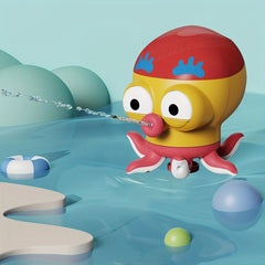 Kids Bath Toys - Eight claw Fish Spray Water Play