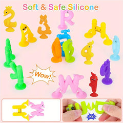 30 Pc Animal Suction Cup Toys Set for Kids Learning Games