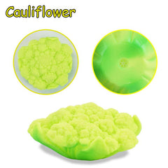 6 Pcs Colorful Vegetables Bath Toy Squeeze Sound Swimming Toys for Kids