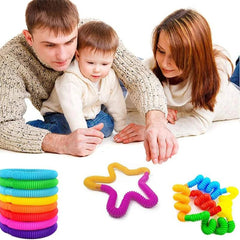 Colorful Telescopic Tube Pop Tube Stress Relief Toy