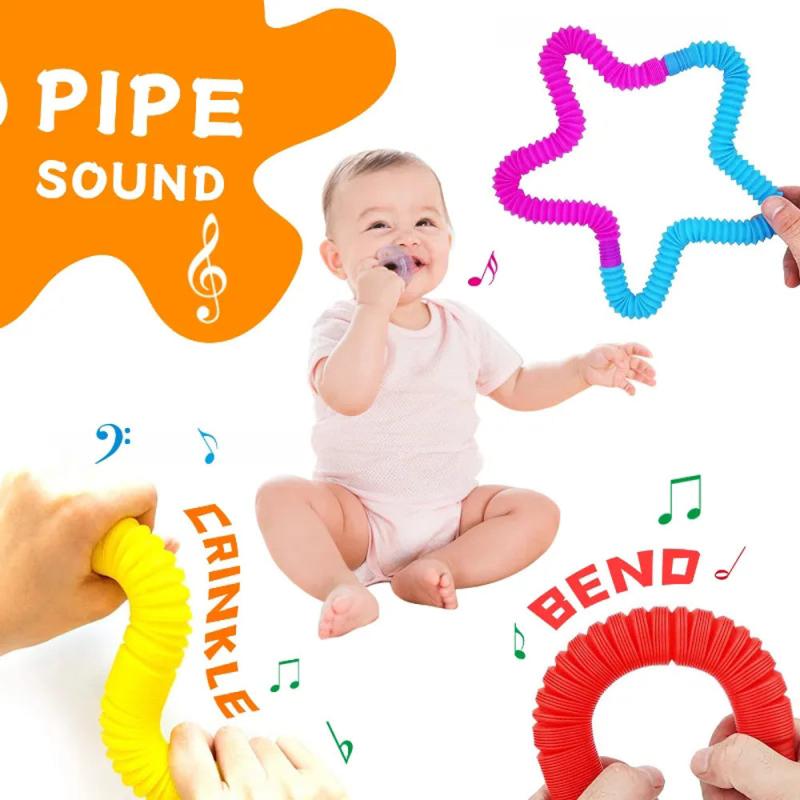 Colorful Telescopic Tube Pop Tube Stress Relief Toy