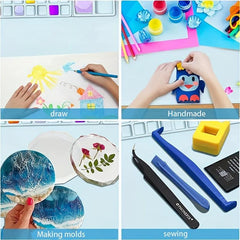 Kids Silicone Painting Mat Paint Palette Nonstick Craft Mat