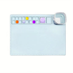 Kids Silicone Painting Mat Paint Palette Nonstick Craft Mat