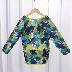 Kids Waterproof Art Smock with Long Sleejsonves & 2 Pockets