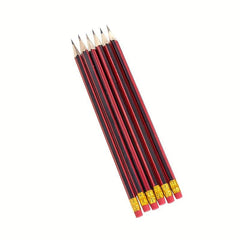 20pcs Golden Red Wooden Pencils Pre Sharpened