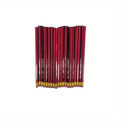 20pcs Golden Red Wooden Pencils Pre Sharpened