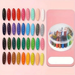 Non-Toxic Washable Hole Crayon Set - 12/24/36 Pack