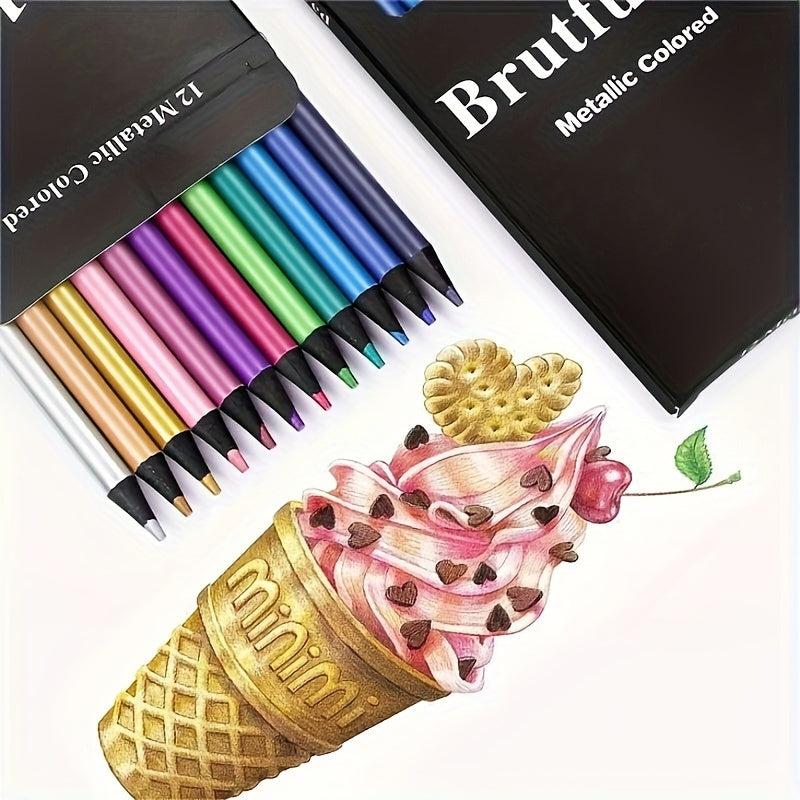 12pcs Graffiti Painting Pens 12 Color Pencils
