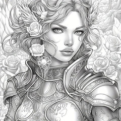 22pcs Thickened Paper Mysterious Goddess Coloring Book Halloween Party Gift