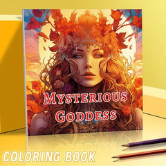 22pcs Thickened Paper Mysterious Goddess Coloring Book Halloween Party Gift