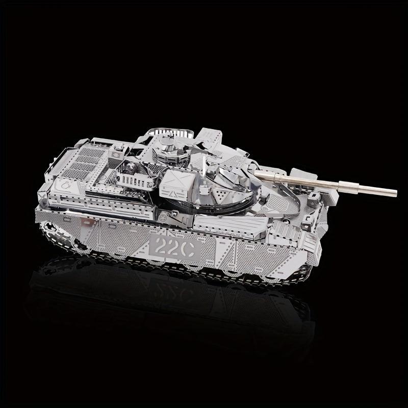 Metal Glue 3D Puzzle Sheikh Tank Model Desktop Decoration