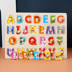 Montessori Wooden Peg Puzzles for Kids - Educational Activity Toys