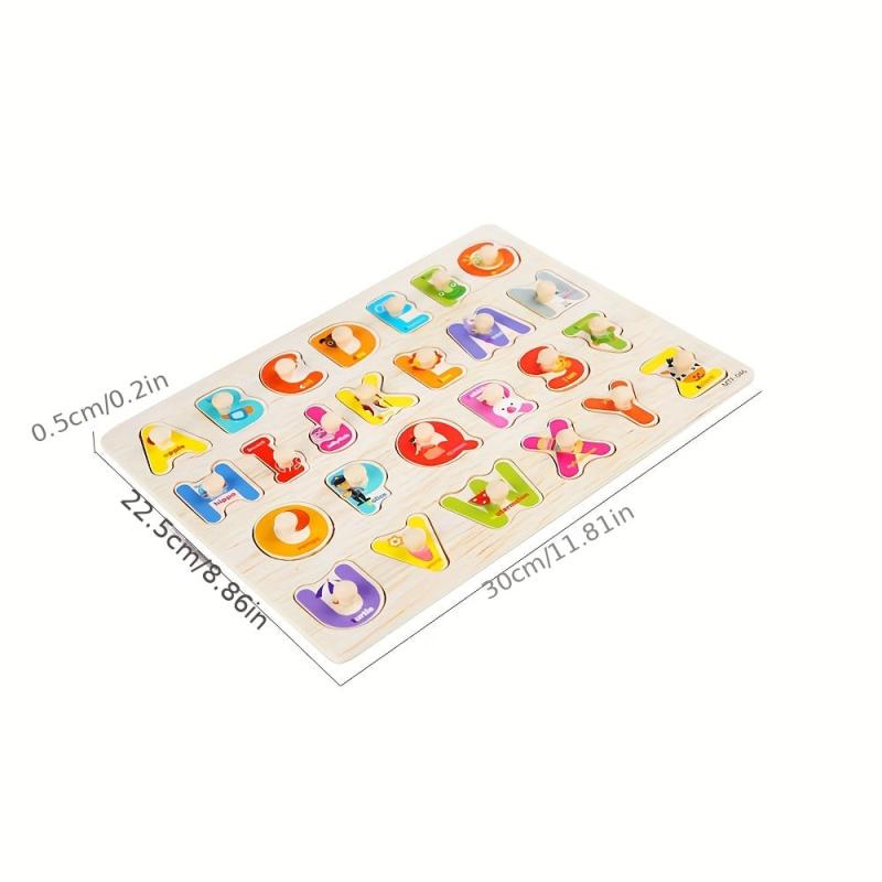 Montessori Wooden Peg Puzzles for Kids - Educational Activity Toys