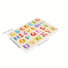 Montessori Wooden Peg Puzzles for Kids - Educational Activity Toys