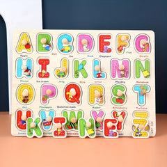 Montessori Wooden Peg Puzzles for Kids - Educational Activity Toys