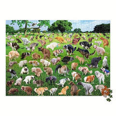 1000 Pieces Jigsaw Puzzle - Adorable Puppies Pooping Challenge