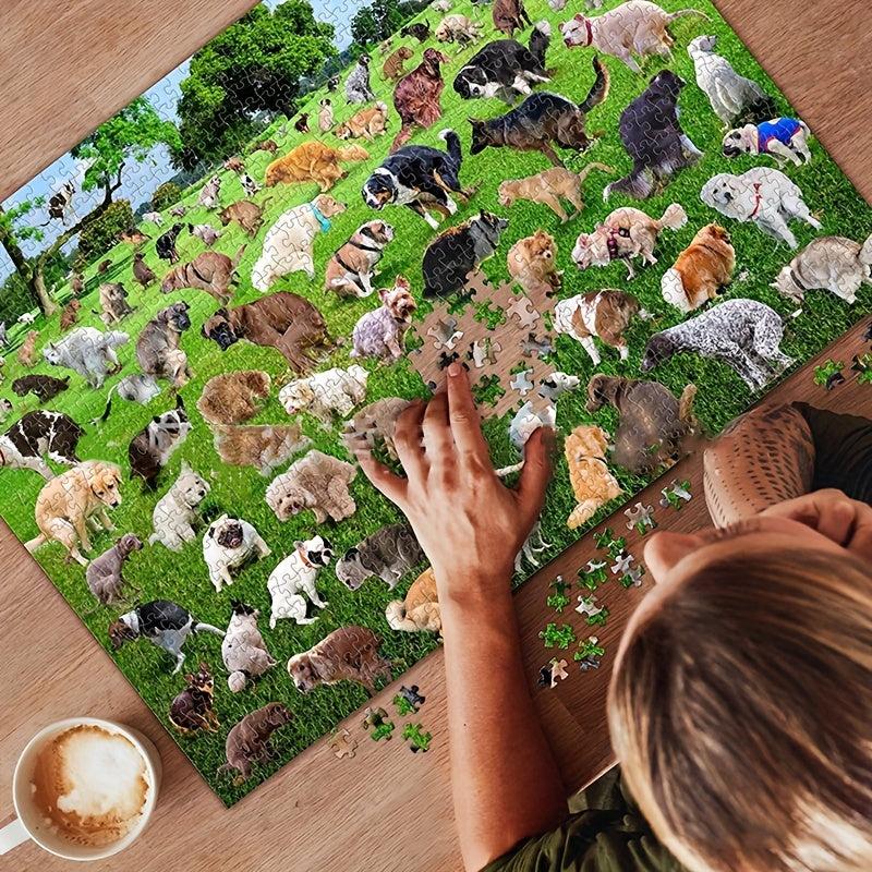 1000 Pieces Jigsaw Puzzle - Adorable Puppies Pooping Challenge