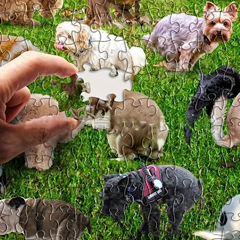 1000 Pieces Jigsaw Puzzle - Adorable Puppies Pooping Challenge