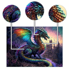Mysterious Western Dragon King Wood Puzzle