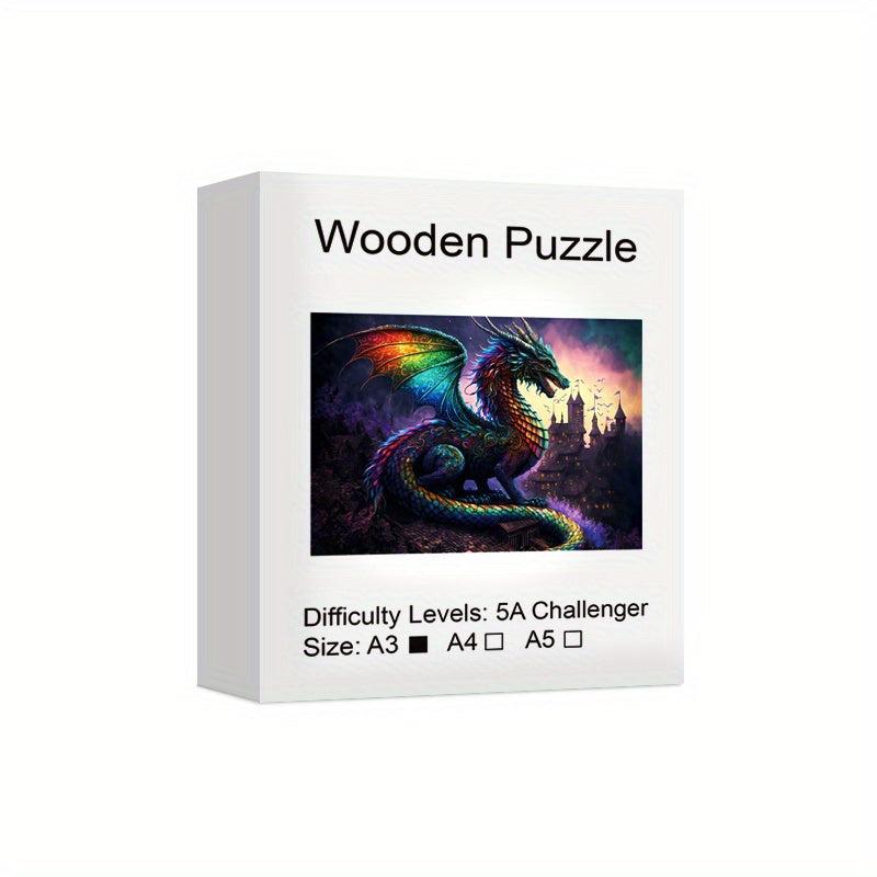 Mysterious Western Dragon King Wood Puzzle