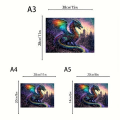 Mysterious Western Dragon King Wood Puzzle