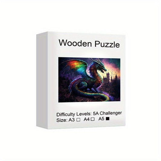 Mysterious Western Dragon King Wood Puzzle