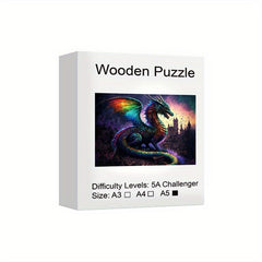 Mysterious Western Dragon King Wood Puzzle
