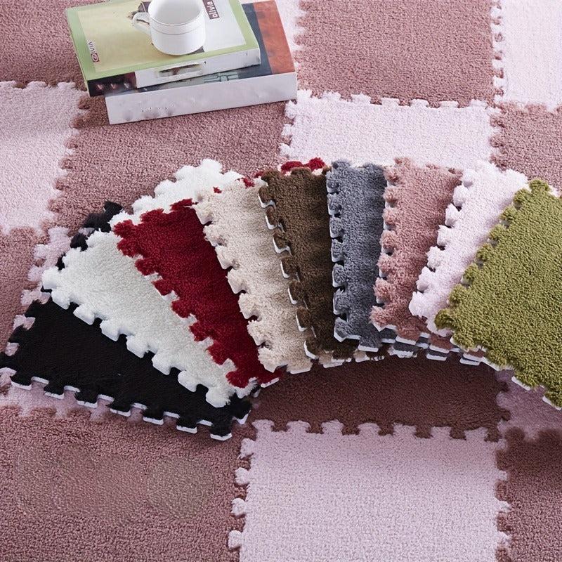 Plush Foam Interlocking Floor Mat Bay Window Mat Seat Mat