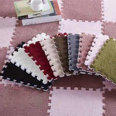 Plush Foam Interlocking Floor Mat Bay Window Mat Seat Mat