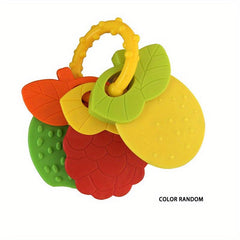 Baby Teething Toys Silicone Teether BPA Free Fruit Shape Set For Infant Boys