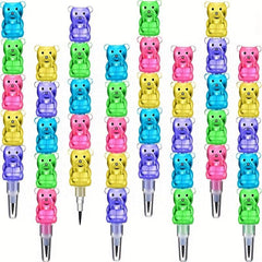 10pcs Stackable Bear Pencils 5 In 1 Stacking Pencils Student School