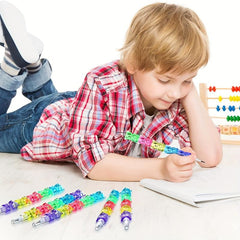 10pcs Stackable Bear Pencils 5 In 1 Stacking Pencils Student School