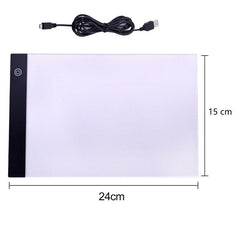 LED Drawing Copy Board Light Up Creativity 3 Level Dimmable Night Light Note Pad